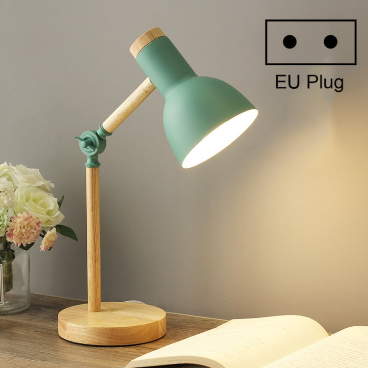 T1062 Wohnheim Augenschutz Schreibtischlampe Schlafzimmer Nachttisch Holzlampe, US-Stecker, EU-Stecker, UK-Stecker, AU-Stecker