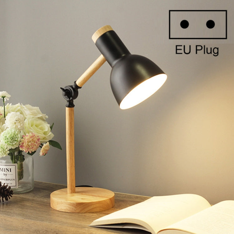 T1062 Wohnheim Augenschutz Schreibtischlampe Schlafzimmer Nachttisch Holzlampe, US-Stecker, EU-Stecker, UK-Stecker, AU-Stecker