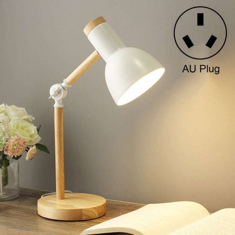 T1062 Wohnheim Augenschutz Schreibtischlampe Schlafzimmer Nachttisch Holzlampe, US-Stecker, EU-Stecker, UK-Stecker, AU-Stecker