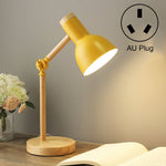 T1062 Wohnheim Augenschutz Schreibtischlampe Schlafzimmer Nachttisch Holzlampe, US-Stecker, EU-Stecker, UK-Stecker, AU-Stecker