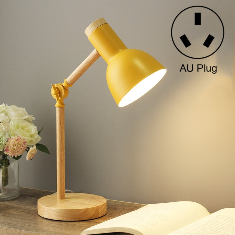 T1062 Wohnheim Augenschutz Schreibtischlampe Schlafzimmer Nachttisch Holzlampe, US-Stecker, EU-Stecker, UK-Stecker, AU-Stecker