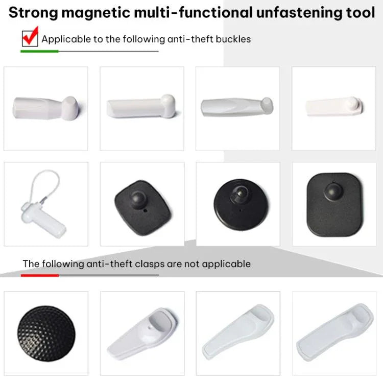 15000GS Universelles Diebstahlsicherungs-Etikett mit Magnetverschluss für Kleidung, Sicherheitszubehör für Supermärkte, 12000GS