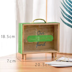 Holz Spardose Große Kapazität Kinder Sparschwein Kreative Desktop-Accessoires