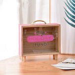 Holz Spardose Große Kapazität Kinder Sparschwein Kreative Desktop-Accessoires