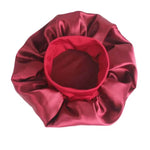 2 Stück TJM-301 Nachthaube mit breiter Krempe und elastischem Stirnband, Damen-Chemotherapiehaube, Haarpflegehut, Größe M (56–58 cm)
