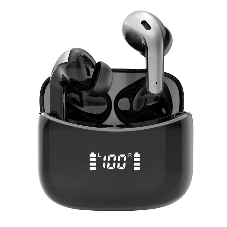 Kabelloser Touch Digitalanzeige Bluetooth Ohrhörer, Schwarz, Weiß
