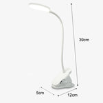 Ladbare 800mAh Einfarbige Temperatur Dreistufige Einstellung LED Clip Schreibtischlampe USB Augenschutz Nachttischlampe, Netzbetrieb, Ladung 1200mAh, Ladung 800mAh