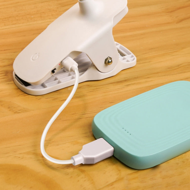 Ladbare 800mAh Einfarbige Temperatur Dreistufige Einstellung LED Clip Schreibtischlampe USB Augenschutz Nachttischlampe, Netzbetrieb, Ladung 1200mAh, Ladung 800mAh