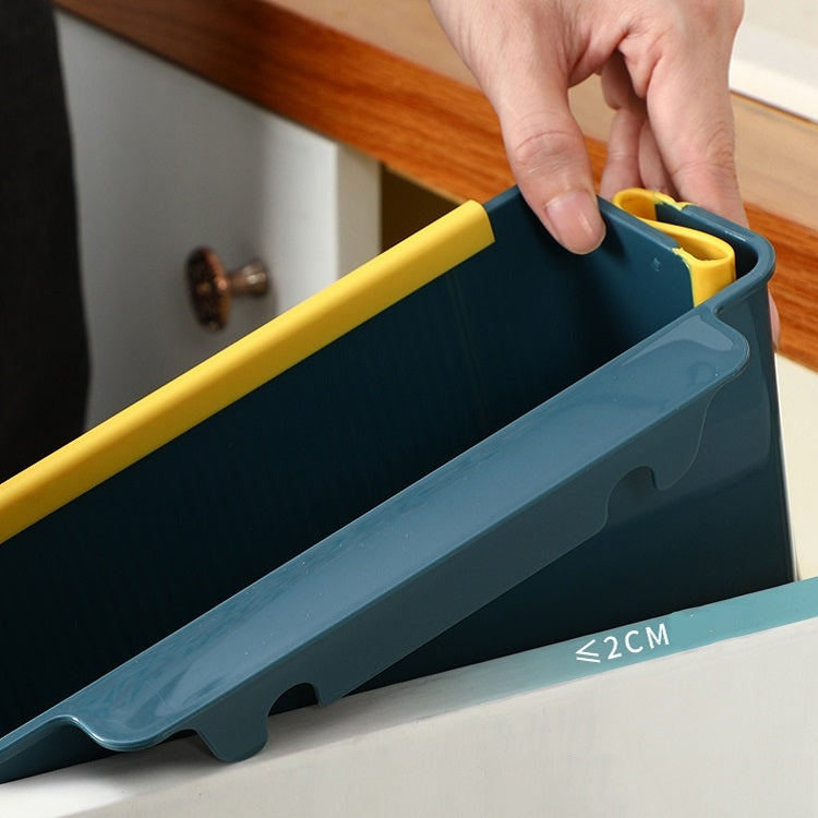 Tragbarer Küchen-Klappmülleimer zur Wandmontage, Wandmontage (Blau), Wandmontage (Grau)