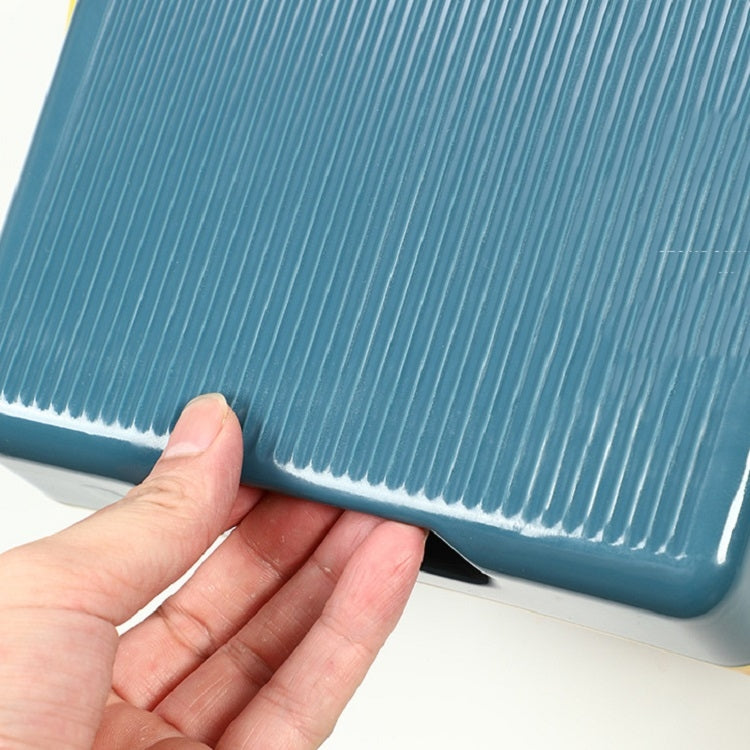 Tragbarer Küchen-Klappmülleimer zur Wandmontage, Wandmontage (Blau), Wandmontage (Grau)