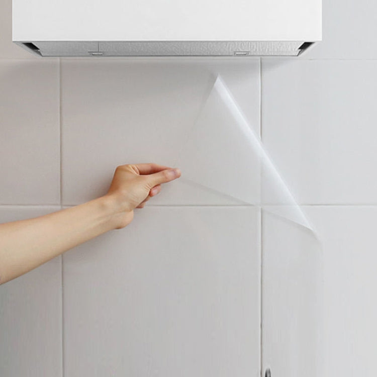 Ölfeste Küchenfliesen-Tapete, Wasserdichte transparente Tapete für den Herd, Transparente Tapete