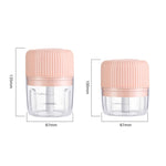 Haushalts-Gemüseschneider Elektrischer USB-Knoblauchzerkleinerer Baby Mini-Kochmaschine Babynahrungszusatzmaschine, 250 ml, 100 ml + 250 ml, 100 ml