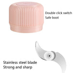Haushalts-Gemüseschneider Elektrischer USB-Knoblauchzerkleinerer Baby Mini-Kochmaschine Babynahrungszusatzmaschine, 250 ml, 100 ml + 250 ml, 100 ml