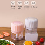 Haushalts-Gemüseschneider Elektrischer USB-Knoblauchzerkleinerer Baby Mini-Kochmaschine Babynahrungszusatzmaschine, 250 ml, 100 ml + 250 ml, 100 ml