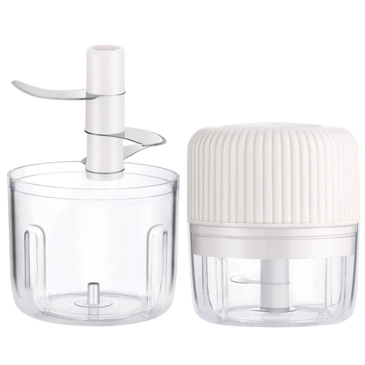 Haushalts-Gemüseschneider Elektrischer USB-Knoblauchzerkleinerer Baby Mini-Kochmaschine Babynahrungszusatzmaschine, 250 ml, 100 ml + 250 ml, 100 ml