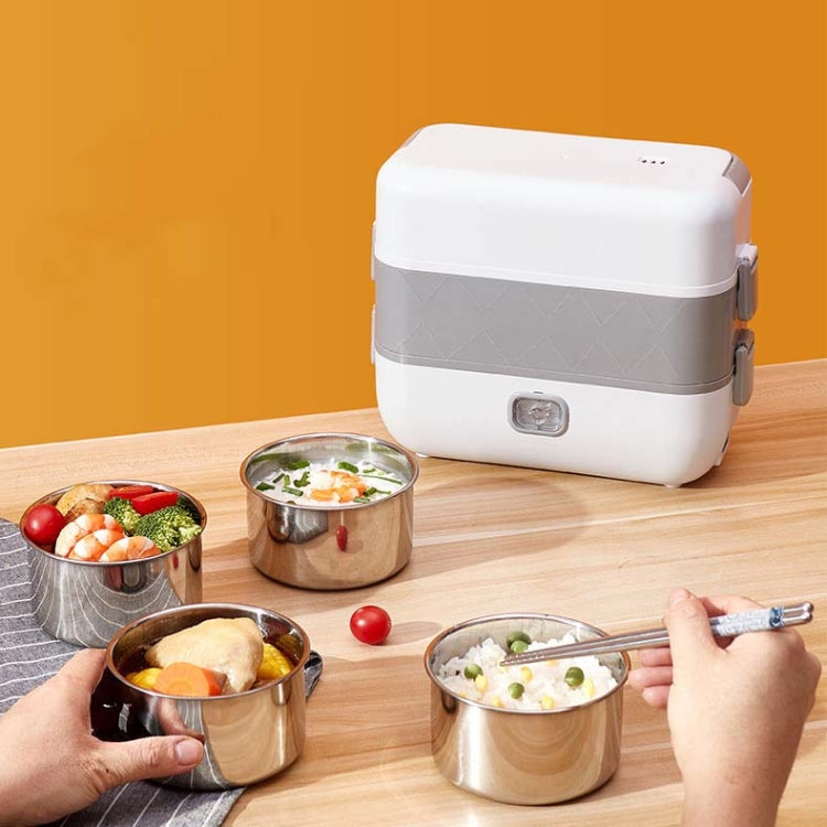 Lunchbox mit elektrischer Heizung und Wärmeerhaltung, steckbar, für Büroangestellte, Reiskocher, EU Stecker doppelt isoliert