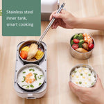 Lunchbox mit elektrischer Heizung und Wärmeerhaltung, steckbar, für Büroangestellte, Reiskocher, EU Stecker doppelt isoliert