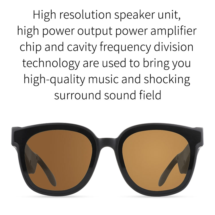 A13 Smart Audio Sonnenbrille Bluetooth Ohrhörer, Dunkelgrau, Braun, Dunkelgrün