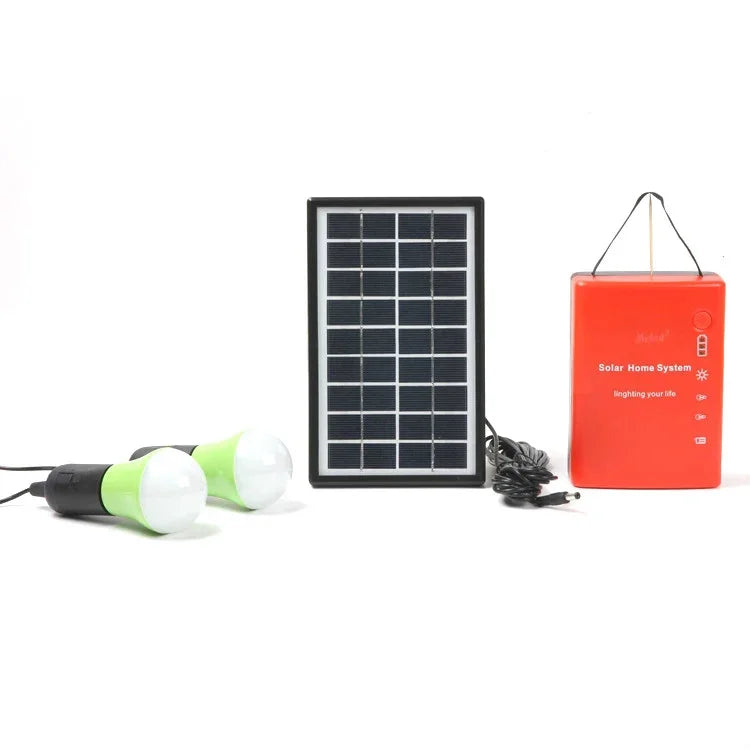 3W Solar-Kleinsystem Haushalt Multifunktionale tragbare Notleuchte, Gelb, Grün, Rot