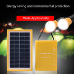 3W Solar-Kleinsystem Haushalt Multifunktionale tragbare Notleuchte, Gelb, Grün, Rot