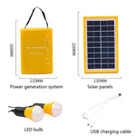 3W Solar-Kleinsystem Haushalt Multifunktionale tragbare Notleuchte, Gelb, Grün, Rot