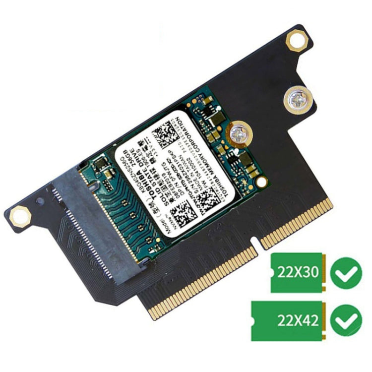 2 Stück NVMe M.2 NGFF SSD Adapterkarte für MacBook Pro 13,3 Zoll A1708 (2016 - 2017)