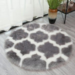 Imitationsfell Teppich für Wohnzimmer, Plüsch Teppich, Yoga-Matte, Dekoration, 60cm, 80cm, 90cm, 100cm