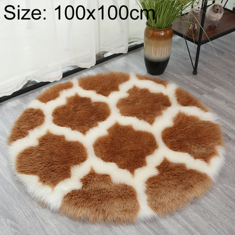 Imitationsfell Teppich für Wohnzimmer, Plüsch Teppich, Yoga-Matte, Dekoration, 60cm, 80cm, 90cm, 100cm