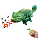 8888 Elektrisches Kinder-Krabbelchamäleon mit Infrarot-Fernbedienung, bunten Atemlichtern und kniffligem Spielzeug, Chamäleon