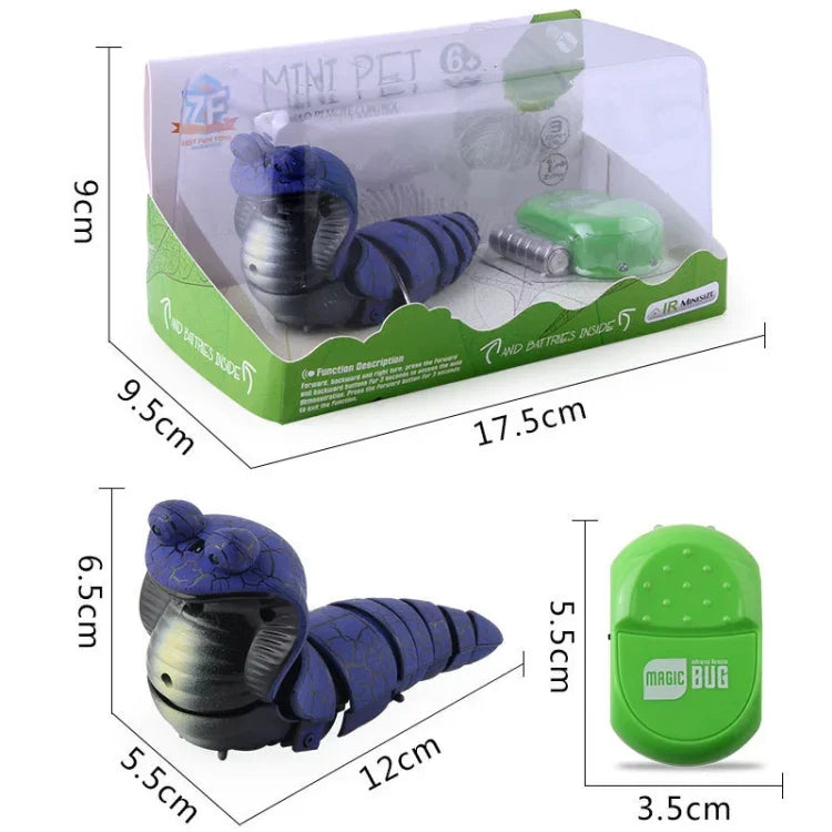 7702 Infrared Remote Control Simulation Cobra Tricky Toy, Cobra (Gray), Cobra (Purple)