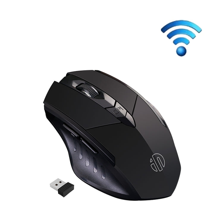 Inphic A1 6 Tasten 1000/1200/1600 DPI Heim-Gaming Kabellose Mechanische Maus, Farbe: Grau Kabellos+Bluetooth 4.0+Bluetooth 5.0, Schwarz Kabellos+Bluetooth 4.0+Bluetooth 5.0, Schwarz Kabelloses Laden Stille Version, Grau Kabelloses Laden Stille Version