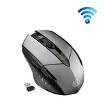 Inphic A1 6 Tasten 1000/1200/1600 DPI Heim-Gaming Kabellose Mechanische Maus, Farbe: Grau Kabellos+Bluetooth 4.0+Bluetooth 5.0, Schwarz Kabellos+Bluetooth 4.0+Bluetooth 5.0, Schwarz Kabelloses Laden Stille Version, Grau Kabelloses Laden Stille Version