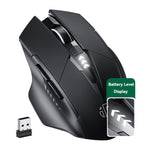 Inphic A1 6 Tasten 1000/1200/1600 DPI Heim-Gaming Kabellose Mechanische Maus, Farbe: Grau Kabellos+Bluetooth 4.0+Bluetooth 5.0, Schwarz Kabellos+Bluetooth 4.0+Bluetooth 5.0, Schwarz Kabelloses Laden Stille Version, Grau Kabelloses Laden Stille Version