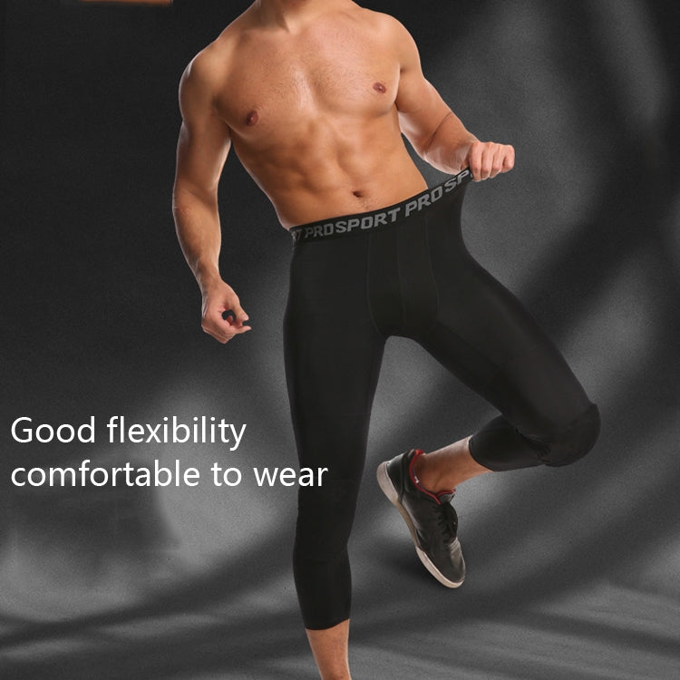 Hoch elastische Lycra Waben Crash-Hose Herren Basketball Fitness Siebenachtel Jogginghose, S, M, L, XL, XXL, XXXL