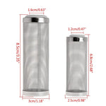Edelstahl-Wassereinlass-Schutzabdeckung, Aquarienfilter-Wassereinlass-Saugfilterabdeckung, Spezifikation: Weiß 12 mm, Weiß 12 mm, Weiß 16 mm, Schwarz 12 mm, Schwarz 16 mm