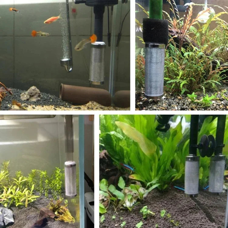 Edelstahl-Wassereinlass-Schutzabdeckung, Aquarienfilter-Wassereinlass-Saugfilterabdeckung, Spezifikation: Weiß 12 mm, Weiß 12 mm, Weiß 16 mm, Schwarz 12 mm, Schwarz 16 mm