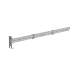 Wäscheständer klappbar, ausziehbarer Balkon-Wäscheständer, Innenbereich, Wandmontage, Kleiderstange, Gold Lang (3 Abschnitte), Silber Lang (3 Abschnitte), Schwarz Lang (3 Abschnitte)