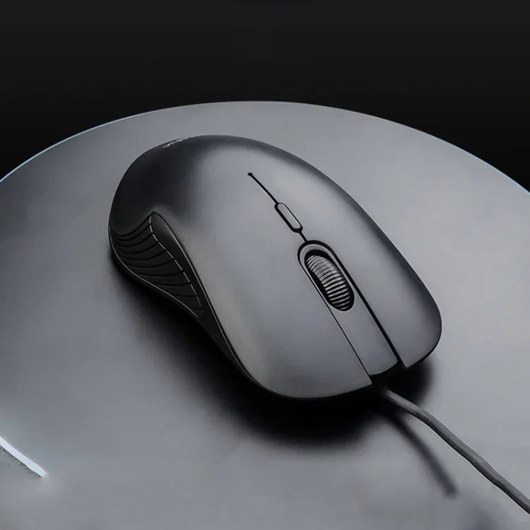 Inphic PB1 Business Office Stumme Makro-Definition Kabelgebundene Gaming-Maus, Kabellänge: 1,5 m, Klassische Hintergrundbeleuchtung, Mattweiße Beleuchtung