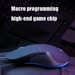 Inphic PB1 Business Office Stumme Makro-Definition Kabelgebundene Gaming-Maus, Kabellänge: 1,5 m, Klassische Hintergrundbeleuchtung, Mattweiße Beleuchtung