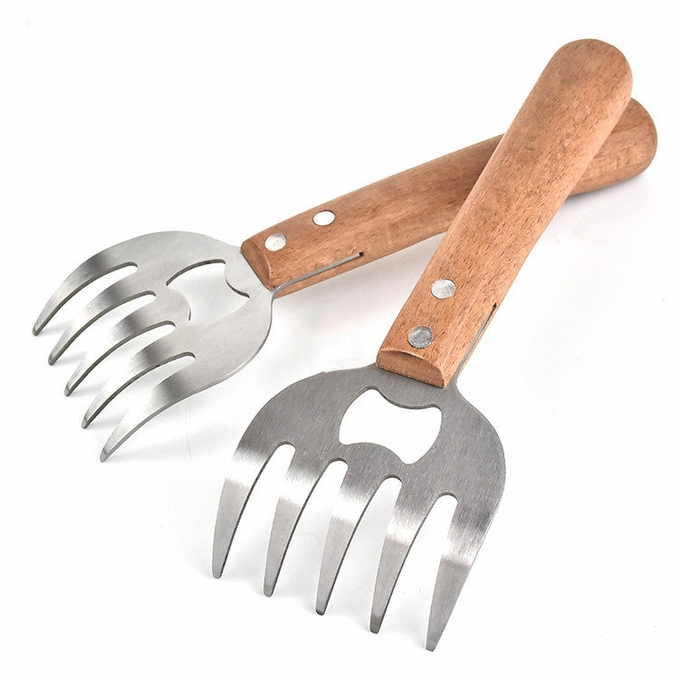 2 STK Bärenklauen-Fleischteiler Grillwerkzeug Multifunktionaler Fleischzerkleinerer, Primärfarben, Rot