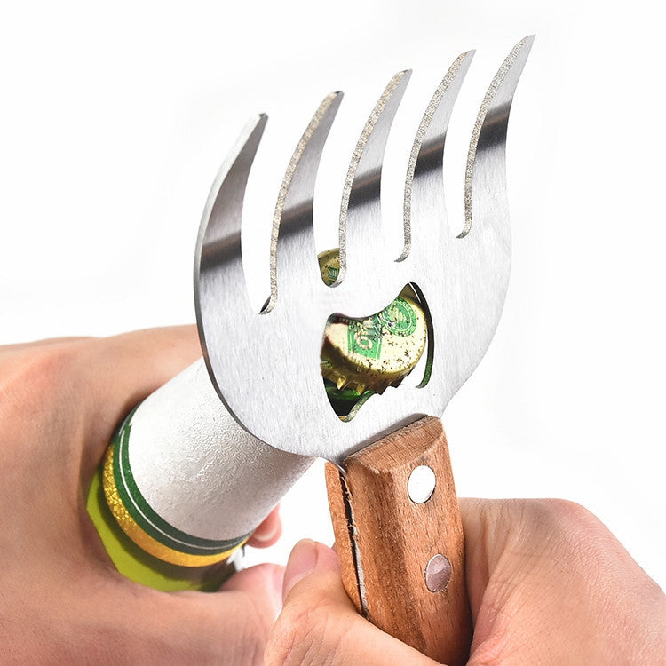 2 STK Bärenklauen-Fleischteiler Grillwerkzeug Multifunktionaler Fleischzerkleinerer, Primärfarben, Rot