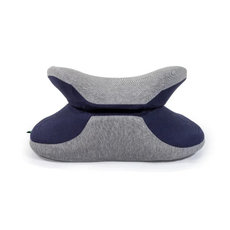 BEWALKER Multifunktionales tragbares Studenten-Nickerchenkissen Lendenwirbelstütze Faltbares Memory Foam Nickerchenkissen Büroschlafkissen, 38x20x15cm