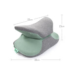 BEWALKER Multifunktionales tragbares Studenten-Nickerchenkissen Lendenwirbelstütze Faltbares Memory Foam Nickerchenkissen Büroschlafkissen, 38x20x15cm