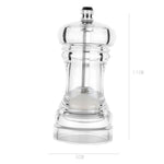 Acryl Transparente Pfeffermühle Manuelle Pfeffermühle Keramikmahlwerk Mehrzweck-Gewürzflasche, 4 Zoll, 5 Zoll, 6 Zoll