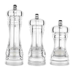 Acryl Transparente Pfeffermühle Manuelle Pfeffermühle Keramikmahlwerk Mehrzweck-Gewürzflasche, 4 Zoll, 5 Zoll, 6 Zoll
