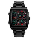 SKMEI 1274 Herren modische elektronische Multifunktions-Outdoor-Sportuhr, Rot, Blau, Schwarz, Golden