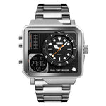 SKMEI 1392 Multifunktions-Outdoor-Sportuhr Business-Doppelanzeige Wasserdichte elektronische Uhr