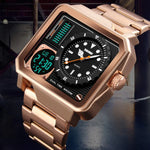 SKMEI 1392 Multifunktions-Outdoor-Sportuhr Business-Doppelanzeige Wasserdichte elektronische Uhr