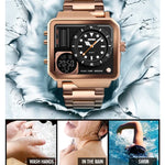 SKMEI 1392 Multifunktions-Outdoor-Sportuhr Business-Doppelanzeige Wasserdichte elektronische Uhr