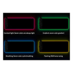RGB01 10W Kabelloses Lade-Mauspad mit RGB-Beleuchtung, Größe: 800 x 300 x 4 mm